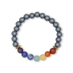 Rudratva 7 Chakra Bracelet with Black Tourmaline
