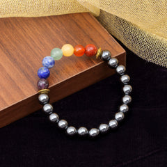 Rudratva 7 Chakra Bracelet with Black Tourmaline