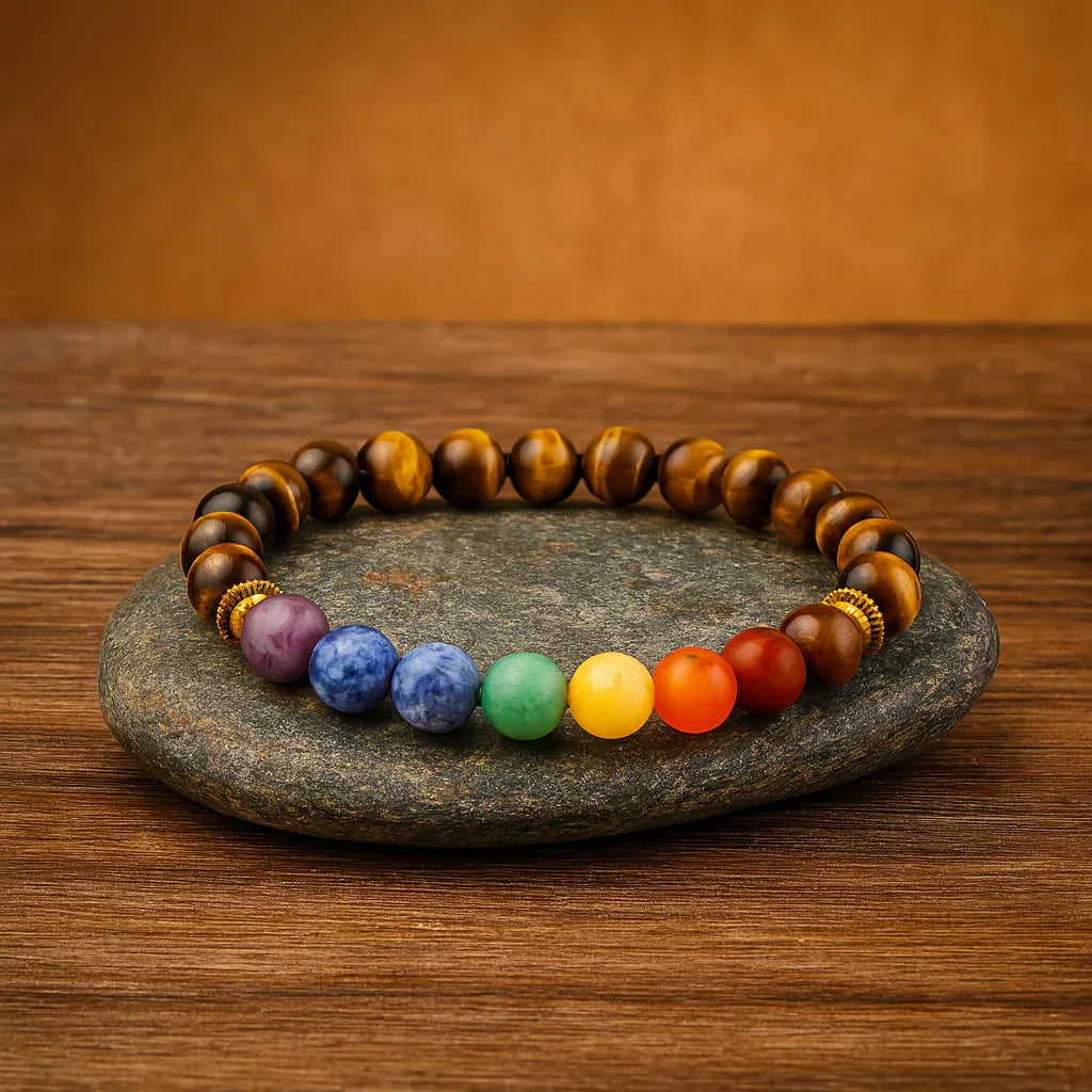 Tiger Eye Chakra Bracelet