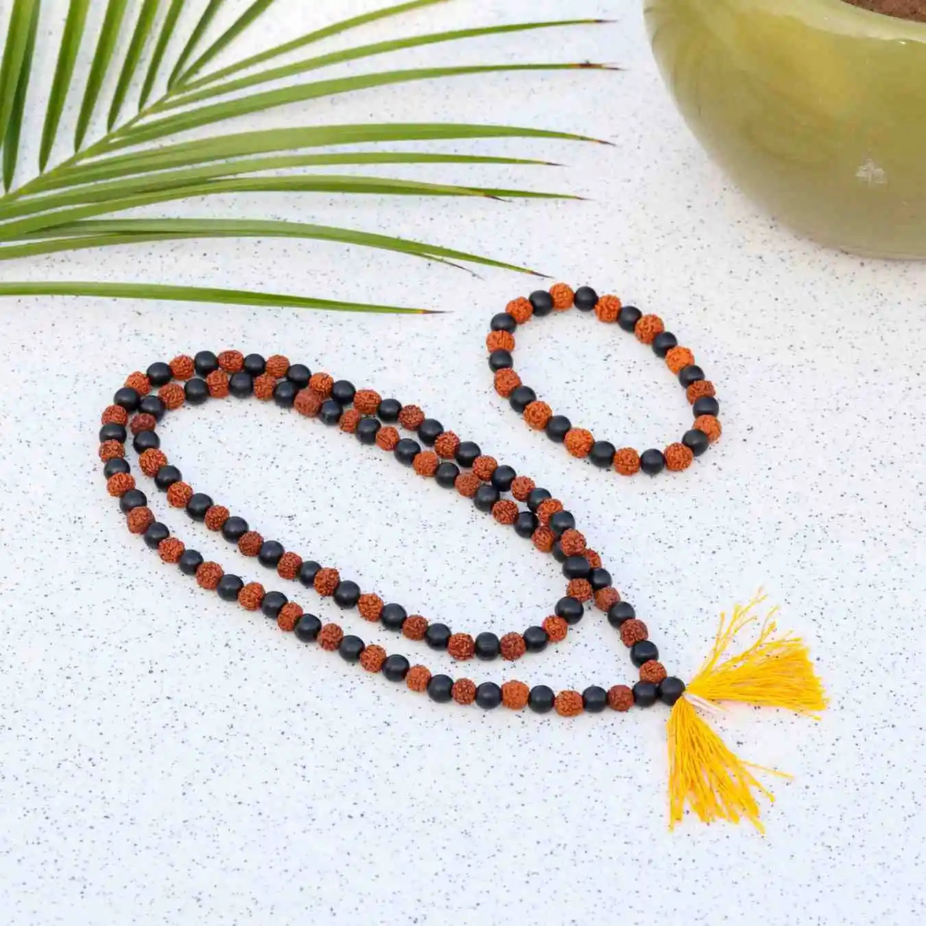Karungali Rudraksha Mala & Bracelet