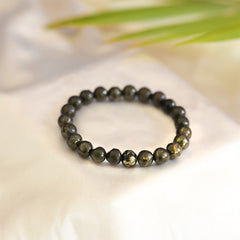 Raw Pyrite Bracelet | For Wealth, Confidence & Protection