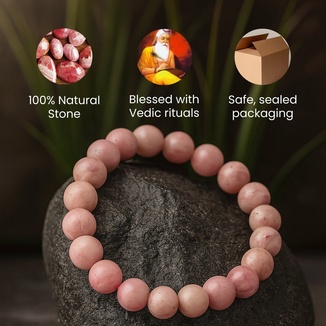 Rhodochrosite Stone Bracelet