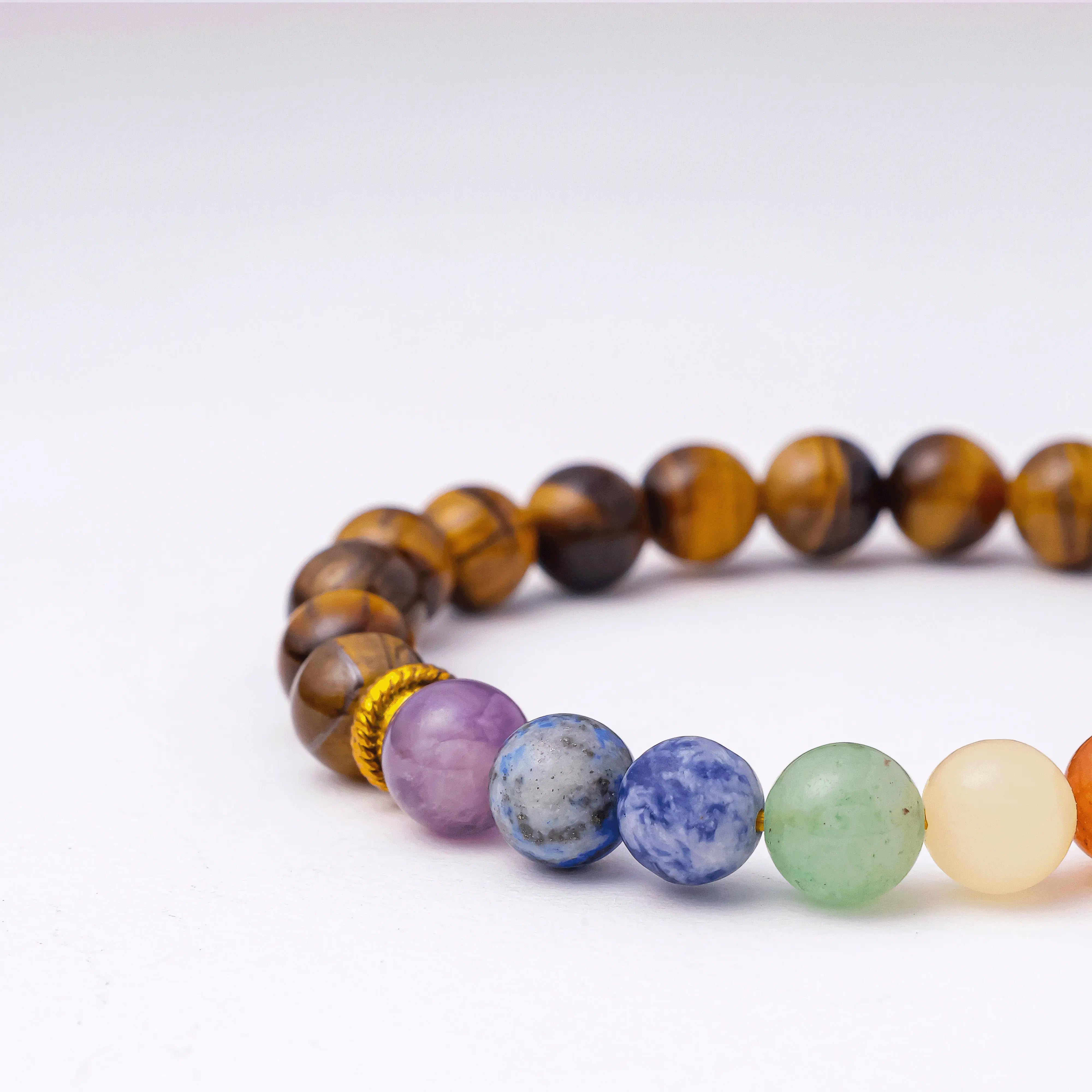 Tiger Eye Chakra Bracelet